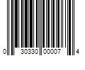 Barcode Image for UPC code 030330000074