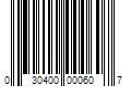 Barcode Image for UPC code 030400000607