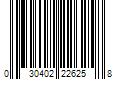 Barcode Image for UPC code 030402226258