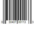 Barcode Image for UPC code 030407001133