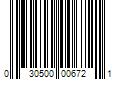 Barcode Image for UPC code 030500006721