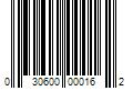 Barcode Image for UPC code 030600000162