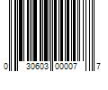 Barcode Image for UPC code 030603000077