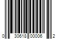 Barcode Image for UPC code 030618000062