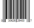 Barcode Image for UPC code 030625254007