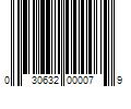 Barcode Image for UPC code 030632000079