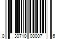 Barcode Image for UPC code 030710000076