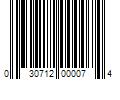 Barcode Image for UPC code 030712000074. Product Name: 