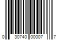 Barcode Image for UPC code 030740000077