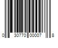 Barcode Image for UPC code 030770000078