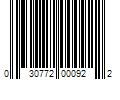 Barcode Image for UPC code 030772000922