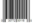 Barcode Image for UPC code 030772001158