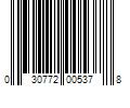 Barcode Image for UPC code 030772005378. Product Name: 