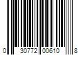 Barcode Image for UPC code 030772006108