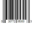 Barcode Image for UPC code 030772053003