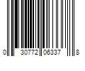 Barcode Image for UPC code 030772063378