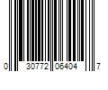 Barcode Image for UPC code 030772064047