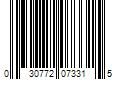 Barcode Image for UPC code 030772073315