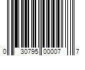 Barcode Image for UPC code 030795000077