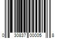 Barcode Image for UPC code 030837000058