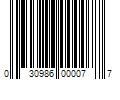 Barcode Image for UPC code 030986000077