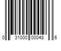 Barcode Image for UPC code 031000000486