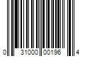 Barcode Image for UPC code 031000001964