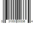 Barcode Image for UPC code 031000003364