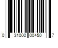 Barcode Image for UPC code 031000004507