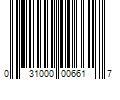 Barcode Image for UPC code 031000006617