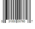 Barcode Image for UPC code 031000007607