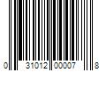 Barcode Image for UPC code 031012000078