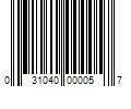 Barcode Image for UPC code 031040000057