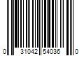 Barcode Image for UPC code 031042540360