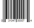 Barcode Image for UPC code 031047000074