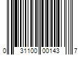 Barcode Image for UPC code 031100001437