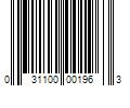 Barcode Image for UPC code 031100001963