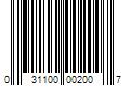 Barcode Image for UPC code 031100002007