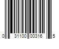 Barcode Image for UPC code 031100003165