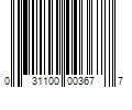 Barcode Image for UPC code 031100003677