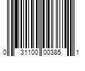 Barcode Image for UPC code 031100003851