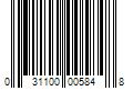 Barcode Image for UPC code 031100005848