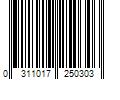 Barcode Image for UPC code 0311017250303