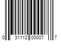 Barcode Image for UPC code 031112000077