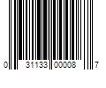 Barcode Image for UPC code 031133000087. Product Name: 