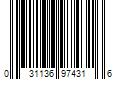 Barcode Image for UPC code 031136974316