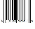 Barcode Image for UPC code 031138000075