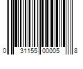 Barcode Image for UPC code 031155000058