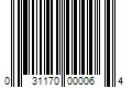 Barcode Image for UPC code 031170000064