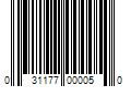 Barcode Image for UPC code 031177000050